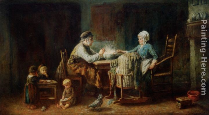 Jozef Israels A Frugal Meal
